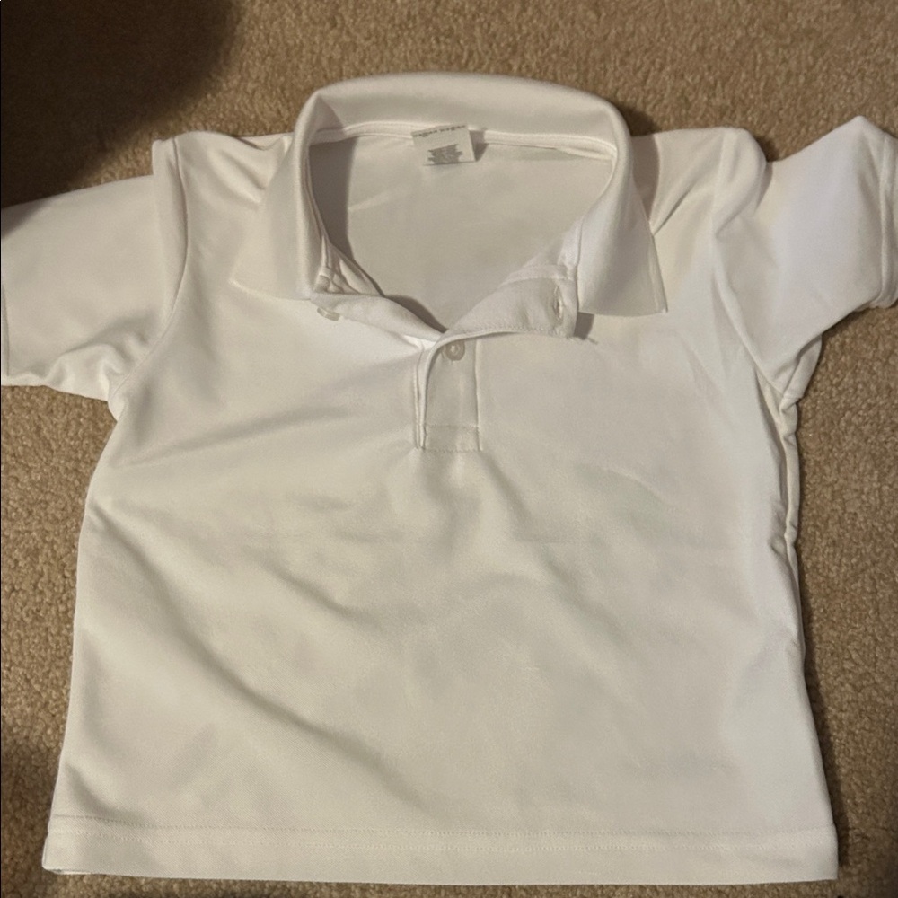 Gildan Kids White Polo Shirt